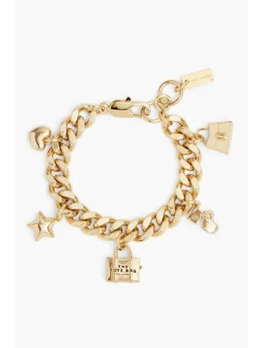 Mini Icon Charm Bracelet Light Antique Gold MBEFA24001GDX - MARC JACOBS - BALAAN 1