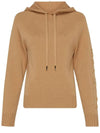 Women's Ananas Wool Cashmere Knit Hoodie Camel - MAX MARA - BALAAN 2