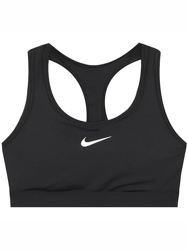 Swoosh Padded Sports Bra Black - NIKE - BALAAN 1