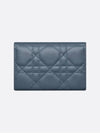 XS Lady Cannage Lambskin Half Wallet Pastel Midnight Blue - DIOR - BALAAN 5