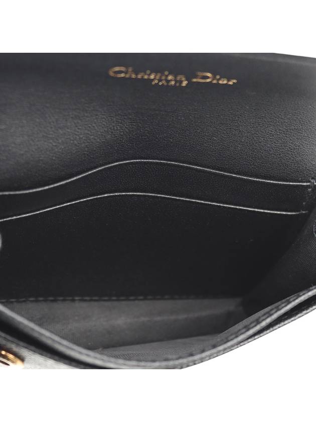 S5611CTZQ Grain Calfskin Saddle Flap Card Wallet 33979 - DIOR - BALAAN 5