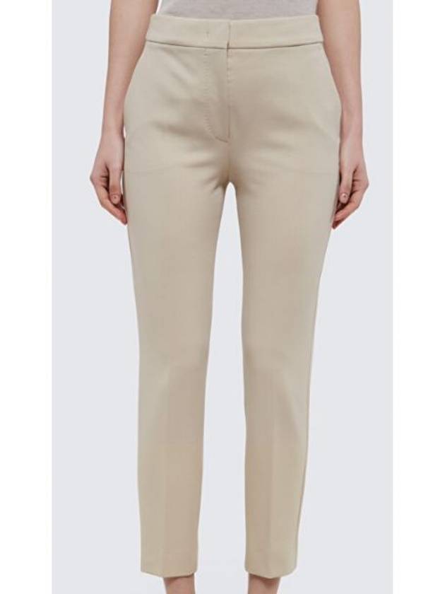 Pegno Viscose Rayon Straight Pants Beige - MAX MARA - BALAAN 2