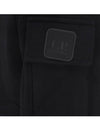 Metropolis Diagonal Fleece Utility Pocket Sweatshirt Black - CP COMPANY - BALAAN 6