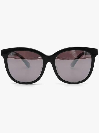 Eyewear Women's Round Acetate Sunglasses Black Grey - GUCCI - BALAAN 2