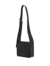 Logo Stamp Leather Shoulder Bag Black - JIL SANDER - BALAAN 5