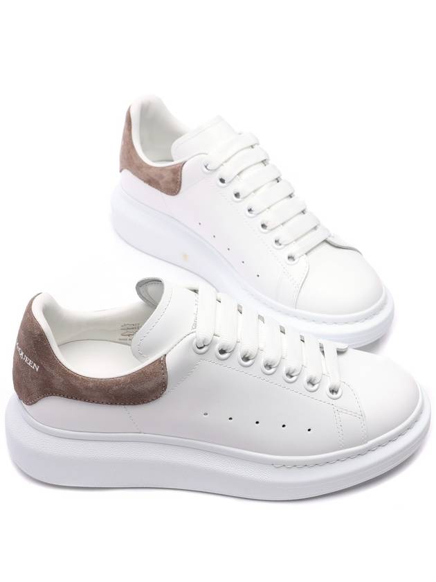 Men's Suede Heel Counter Oversole Sneakers White - ALEXANDER MCQUEEN - BALAAN 6