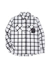 BBD History Denim Patchwork Plaid Tweed Shirt White - BLACKBLOND - BALAAN 2