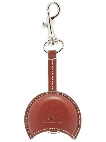 Amber Leather Key Holder Brown - A.P.C. - BALAAN.