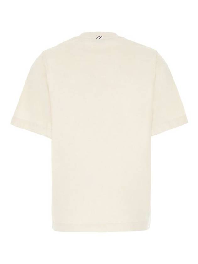 EKD Cotton Short Sleeve T-Shirt Ivory - BURBERRY - BALAAN 3