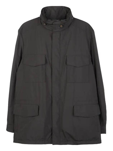 Men's Traveller Technical Fabric Windbreaker Black - LORO PIANA - BALAAN 1