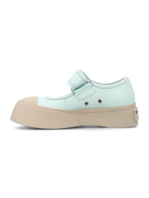 Nappa Leather Mary Jane Low Top Sneakers Mint - MARNI - BALAAN 4