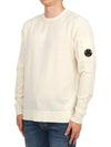 Lens Wappen Wool Knit Top White - CP COMPANY - BALAAN 3