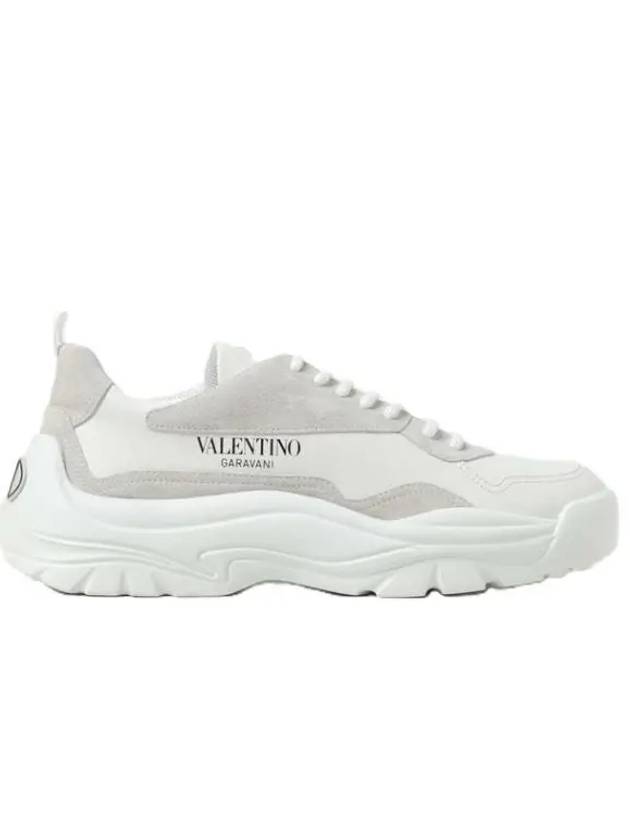 Gumboy Calfskin Low Top Sneakers White - VALENTINO - BALAAN 2