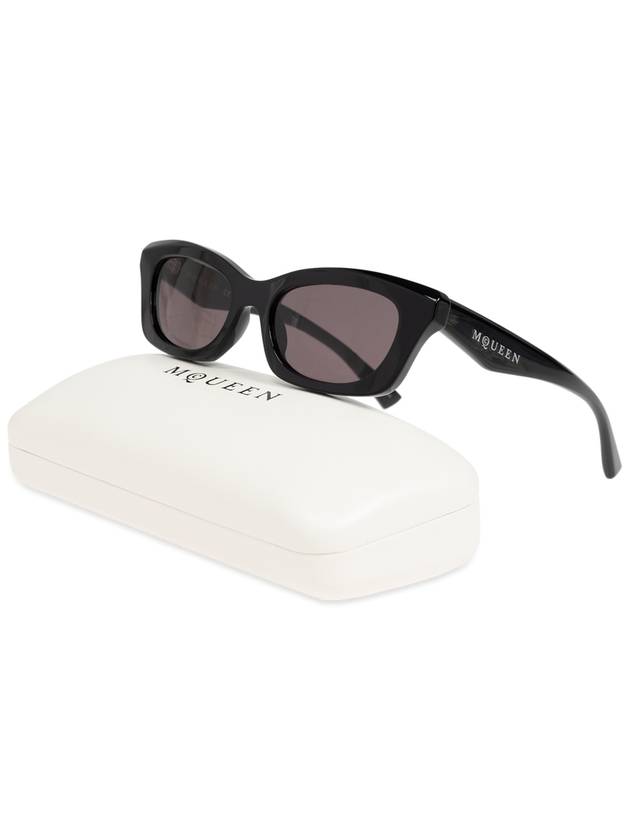 Eyewear Geometric Acetate Sunglasses Black - ALEXANDER MCQUEEN - BALAAN 4