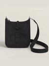 Evelyne 16 Clemence Palladium Cross Bag Noir - HERMES - BALAAN 2