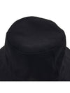 Thais Logo Embroidered Pocket Cotton Canvas Bucket Hat Black - A.P.C. - BALAAN 9