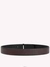 Men's T Logo Reversible Leather Belt Brown - TOM FORD - BALAAN 4