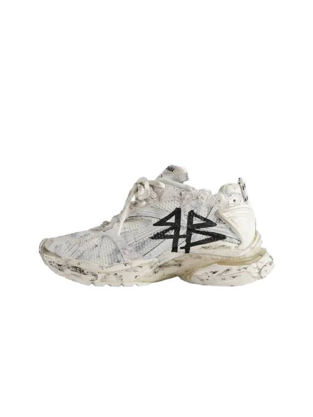 Runner Graffiti Low Top Sneakers White - BALENCIAGA - BALAAN 3