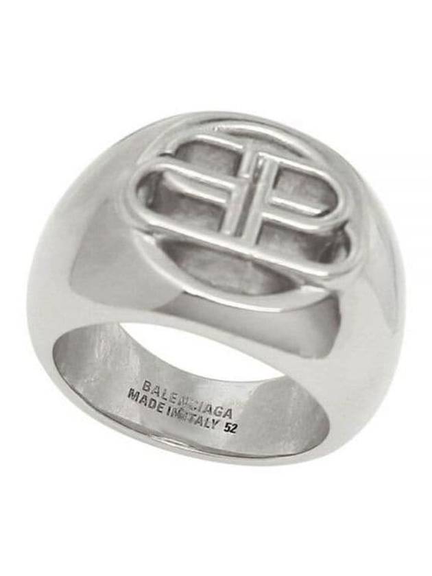 BB Signature Bold Ring Silver - BALENCIAGA - BALAAN 2