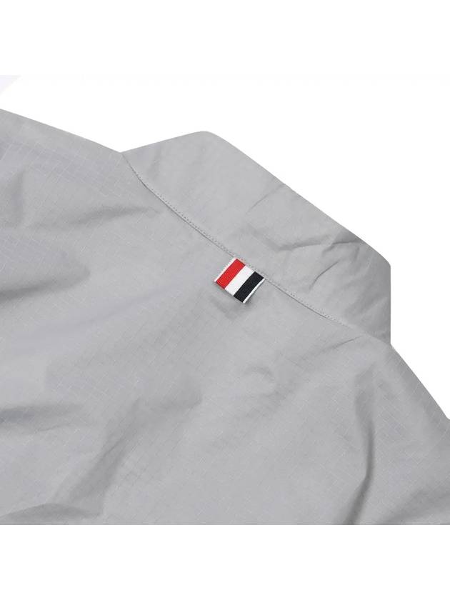 4 Bar Stripe Ripstop Zip-up Jacket Grey - THOM BROWNE - BALAAN 6