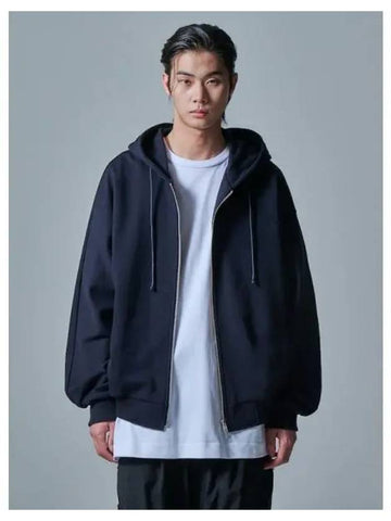 Core Essentials Jersey Hood Zip up Navy Domestic Product GM0024072407802 - JUUN.J - BALAAN 1