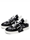 VL7N Logo Label Weaving Band Low Top Sneakers Black - VALENTINO - BALAAN 2