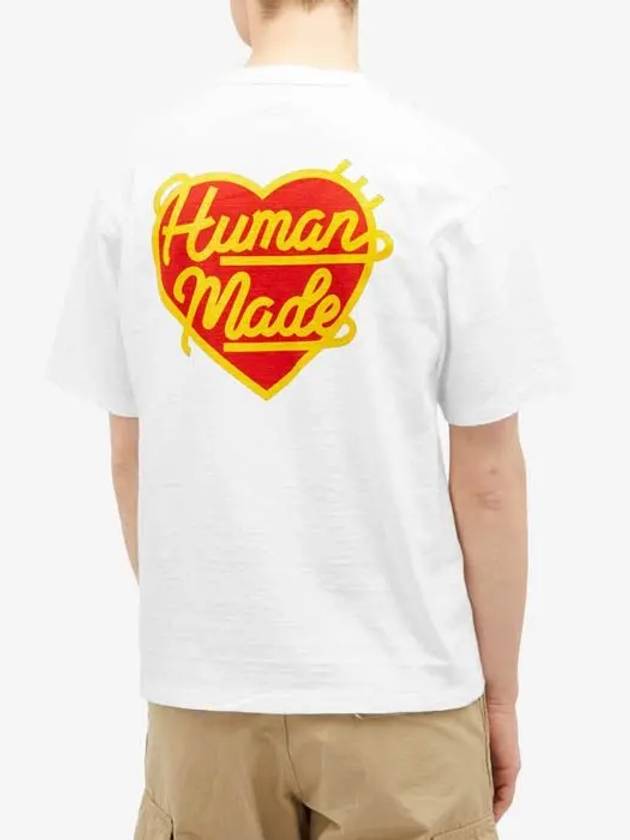 human made heart badge short sleeve t shirt round neck white hm27cs002 - HUMAN MADE - BALAAN 3