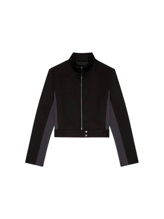 Jacket Stretch Wool Twill Black Gray - DIESEL - BALAAN 1