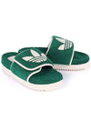 x Adidas Women Platform Slide Sandals Green 702398 UU010 3171 - GUCCI - BALAAN 1