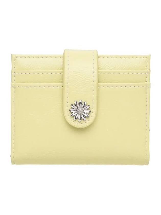 Mini Daisy Photo Slot Coin Card Wallet Pale Lemon - LE MASQUE - BALAAN 2