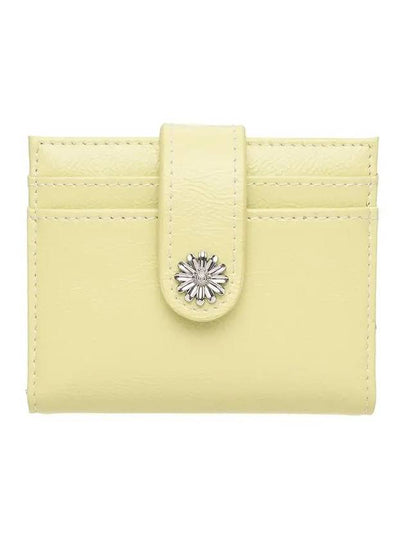 Mini Daisy Photo Slot Coin Card Wallet Pale Lemon - LE MASQUE - BALAAN 2