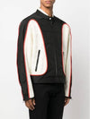 J-Blink Color Block Biker Jacket Black White - DIESEL - BALAAN 5