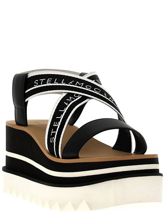 striped platform sandals black - STELLA MCCARTNEY - BALAAN 3