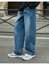 straight denim pants blue - FLUKE - BALAAN 3