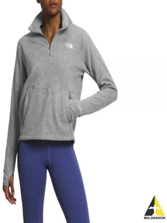 Women's Alpine Polartec 100 Half Zip Up Sweatshirt Grey - THE NORTH FACE - BALAAN 2