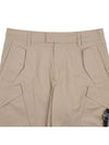 Cargo Bermuda Cotton Blended Canvas Shorts Beige - DIOR - BALAAN 4