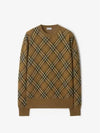 Check knit crew neck jumper 8099622 C1793 - BURBERRY - BALAAN 2