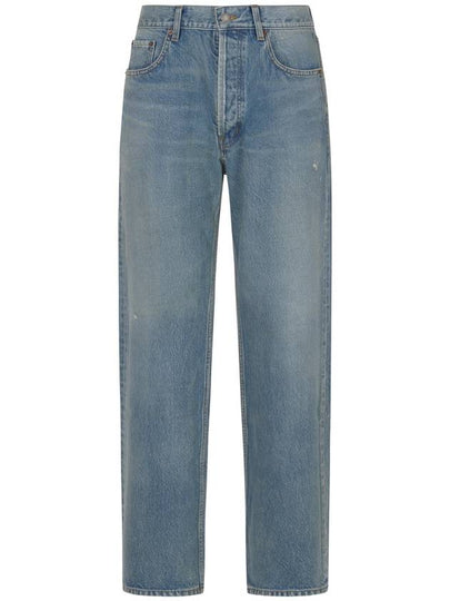 Loose Fit Mid Rise Jeans Blue - SAINT LAURENT - BALAAN 2