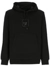 Graphic Logo Hoodie Black - CP COMPANY - BALAAN 1