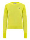 Women's Bea Jumper Embroidered Logo Knit Top Yellow - VIVIENNE WESTWOOD - BALAAN 2