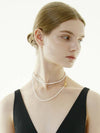 Bijou Classic Long Pearl Necklace 4mm - AMADEE - BALAAN 5