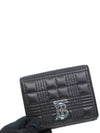 Quilted Lambskin Lola Small Half Wallet Black - BURBERRY - BALAAN 5