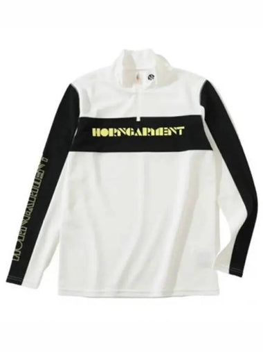 Golf Wear Half Zip Up Men s Long Sleeve T Shirt HCM 2C AU01 OFFwhite - HORN GARMENT - BALAAN 1