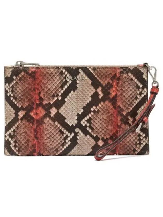 Python Snake Skin Clutch Bag - PRADA - BALAAN 2