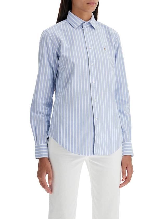 Pony Classic Fit Long Sleeve Shirt Blue - POLO RALPH LAUREN - BALAAN 3