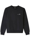 Item Logo Crew Sweatshirt Black - A.P.C. - BALAAN 2