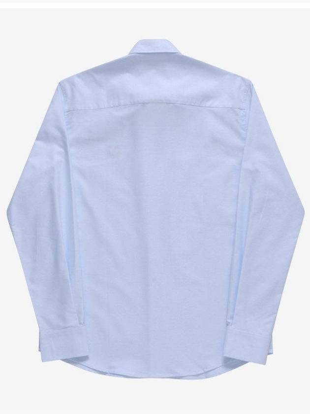 Contour Fox Head Casual Long Sleeve Shirt Blue - MAISON KITSUNE - BALAAN 3