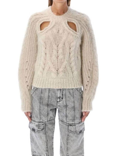 mohair wool knit top beige - ISABEL MARANT - BALAAN 1