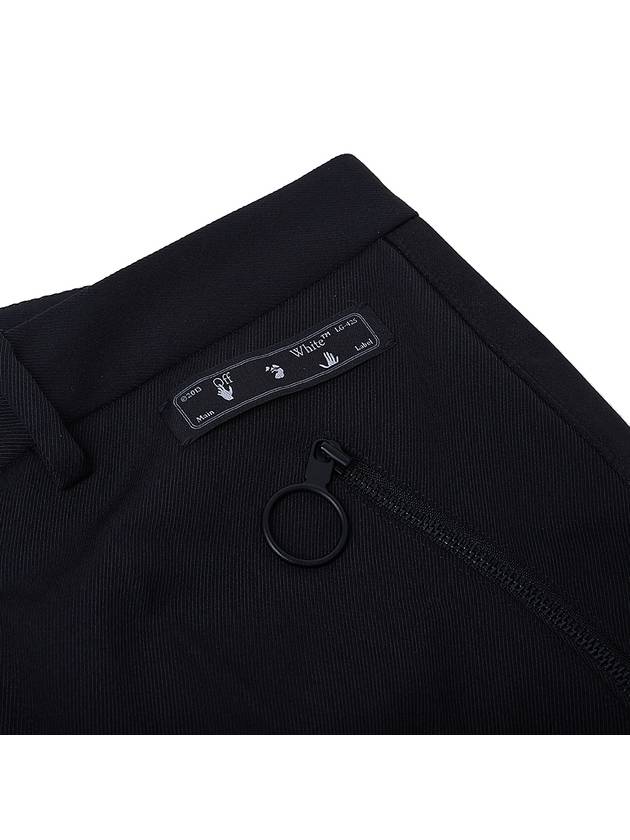 logo patch straight pants black - OFF WHITE - BALAAN.