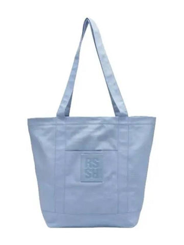 Logo Patch Inside Tote Bag Light Blue Handbag - RAF SIMONS - BALAAN 1